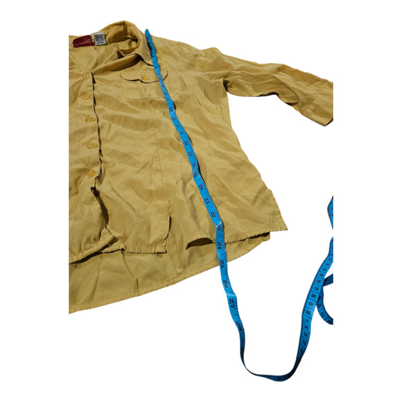 Joanna 1X Yellow Button Up Shirt - Picture 6 of 7